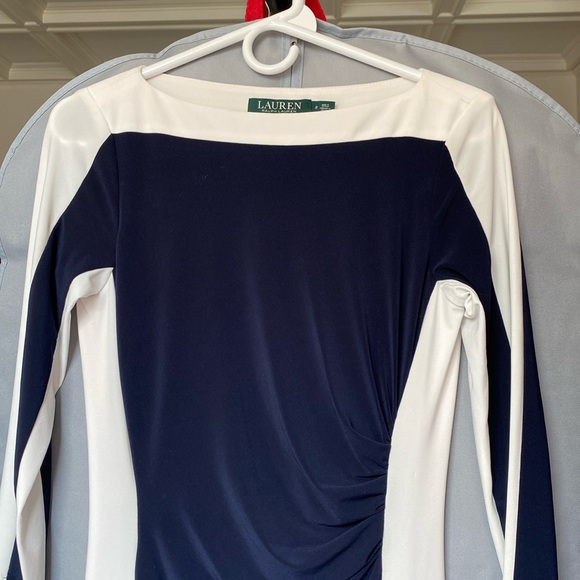 LAUREN. Color is more deep blue and off white. Unfortunately doesn’t fits. - Picture 1 of 7